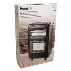 MHOME>IT Gasovn Sammenklappelig, 4,2 kW, Sort